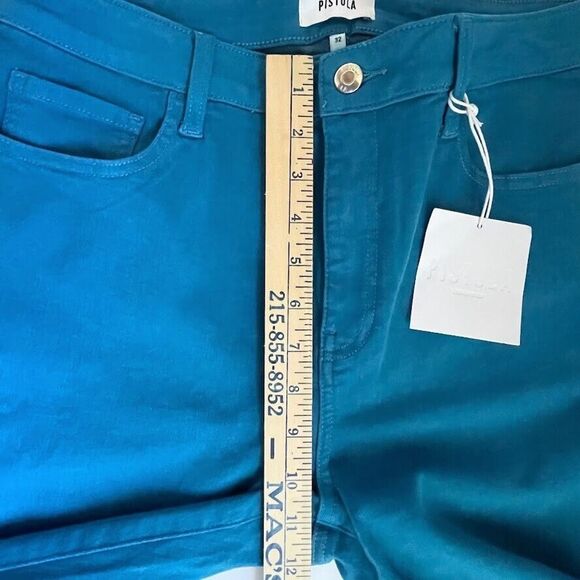 Pistola Jennifer Oslo Pants Womens 32 Belize Blue Slim Fit Ankle Jeans - Picture 13 of 16